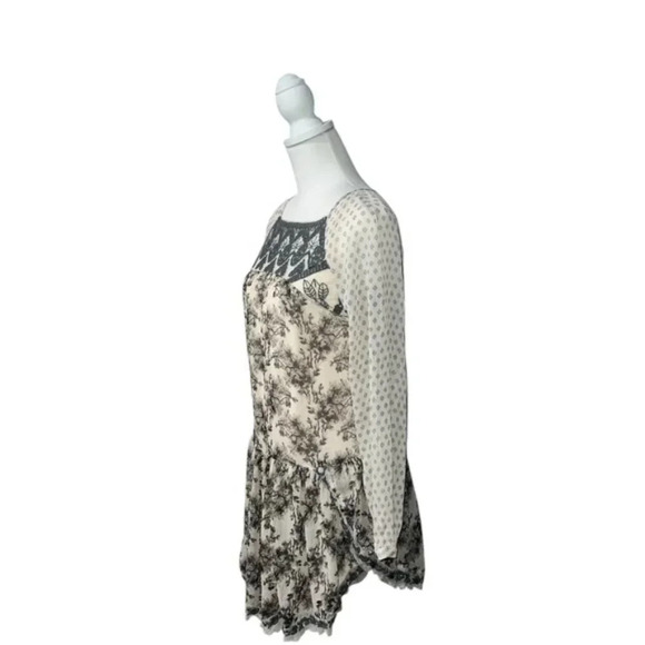 Free people Elsie Sheer Lace Boho Dress in Magnolia Combo in XS - Picture 2 of 8